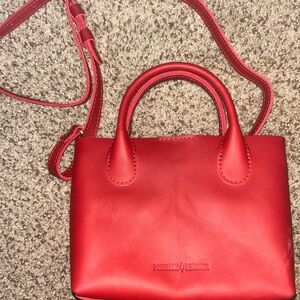 Small classic Ruby Raindrop Crossbody Portland Leather Crossbody Bag -New